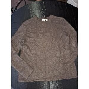 Inhabit 100% Cashmere Cardigan Sweater Jumper Tan Soft Lightweight M Women's